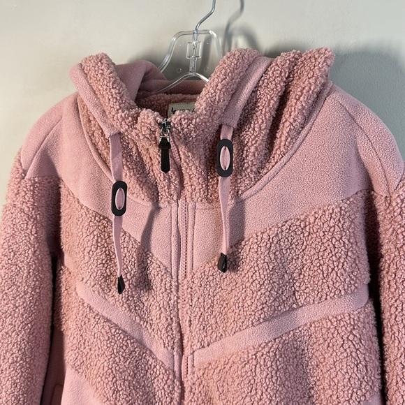 Kookaburra By Ugg Hood Cropped Sherpa Bomber Jacket Size XL - Picture 5 of 16